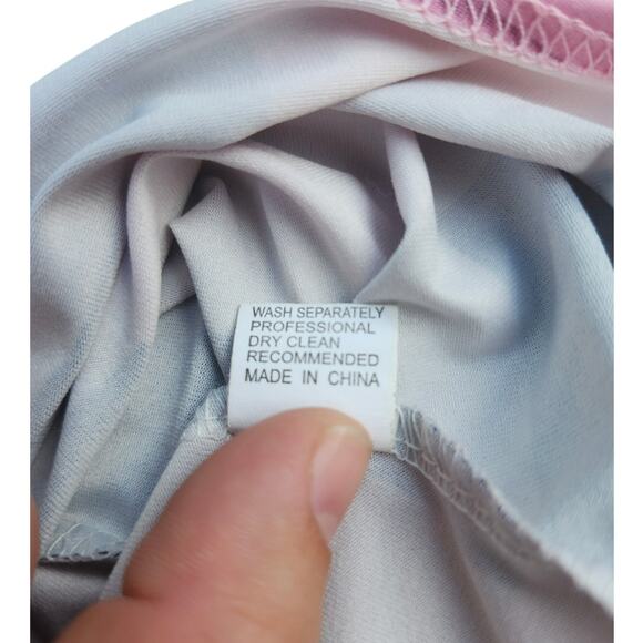 Pink & Black Buffalo Plaid 6XL Womens Top Short Sleeve Stretch Grunge Whimsygoth - Picture 8 of 8